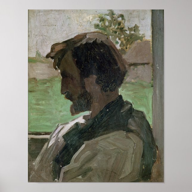 Póster Autoretrato en Saint-Saveur, 1868 (Frente)