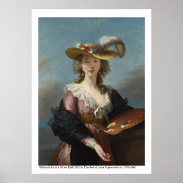 Póster Autoretrato en un Gorra de paja 1782