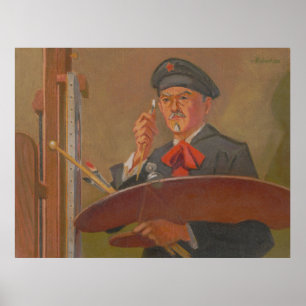 Póster Autoretrato - James C. Kulhanek (1974)