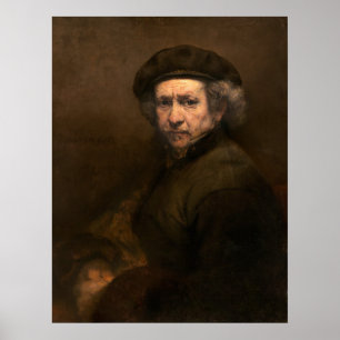 Póster Autoretrato - Poster Bella Artes Rembrandt
