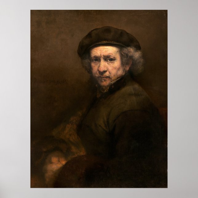 Póster Autoretrato - Poster Bella Artes Rembrandt (Frente)