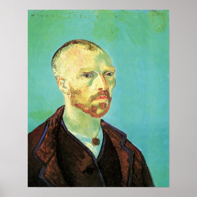 Póster Autoretrato Van Gogh (dedicado a Paul Gauguin) (Frente)