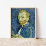 Póster Autoretrato | Vincent Van Gogh<br><div class="desc">Autoretrato (1889) | Obra de arte original del artista holandés post-impresionista Vincent Van Gogh. Van Gogh se utilizaba a menudo como modelo para practicar la pintura artística. Está claro que había estudiado la técnica del puntillismo, pero sus pinceles no son sistemáticos y ha aplicado las marcas a su propia manera....</div>