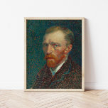 Póster Autoretrato | Vincent Van Gogh<br><div class="desc">Autoretrato (1887) del artista holandés post-impresionista Vincent Van Gogh. En 1886 Van Gogh se mudó a París, donde creó al menos veinticuatro autorretratos durante su estadía de dos años. Había estudiado la técnica del puntillismo, pero aplicó las marcas a su propia manera. El denso lavabo y los colores intensos se...</div>