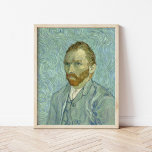 Póster Autoretrato | Vincent Van Gogh<br><div class="desc">Autoretrato (1889) del artista holandés post-impresionista Vincent Van Gogh. Van Gogh se utilizaba a menudo como modelo para practicar la pintura artística. Este fue el último de sus muchos autorretratos,  pintados apenas meses antes de su muerte. Utilice las herramientas de diseño para agregar texto personalizado o personalizar la imagen.</div>