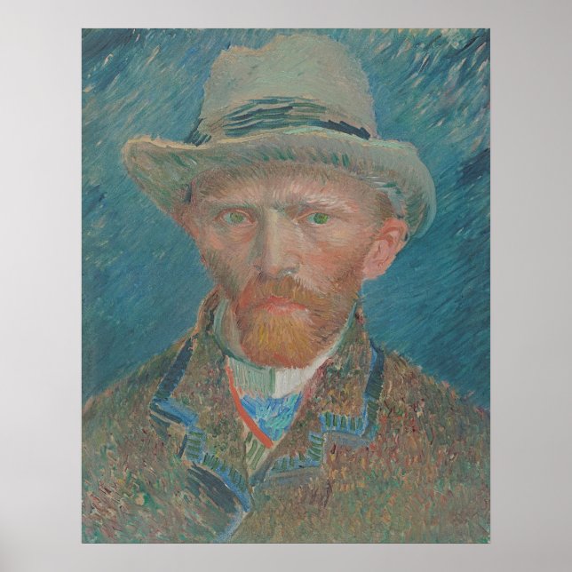 Póster Autoretrato, Vincent van Gogh (Frente)