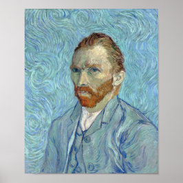 Póster Autoretrato, Vincent van Gogh, 1889