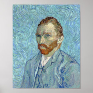 Póster Autoretrato, Vincent van Gogh, 1889