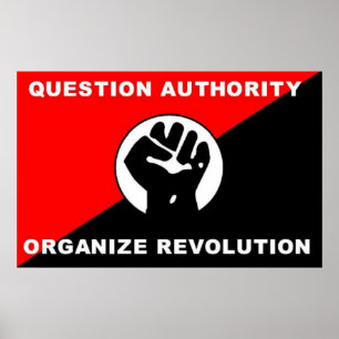 Póster Autoridad de preguntas Organizar poster de Revoluc