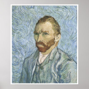 Póster Autorretrato, 1889, Vincent van Gogh