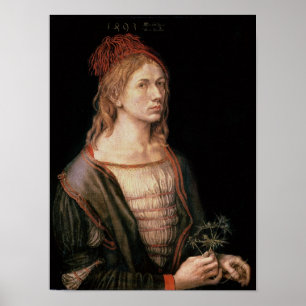 Póster Autorretrato con un cardo, 1493