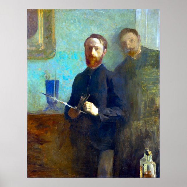 Póster autorretrato de Édouard Vuillard con Waroquy (Frente)
