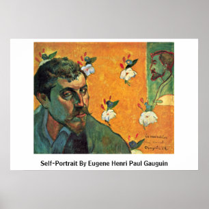 Póster Autorretrato De Eugene Henri Paul Gauguin