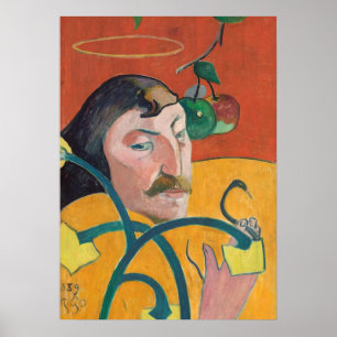 Póster Autorretrato de Paul Gauguin el  , 1889 (aceite en