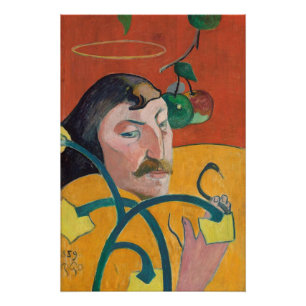 Póster Autorretrato de Paul Gauguin el  , 1889 (aceite en