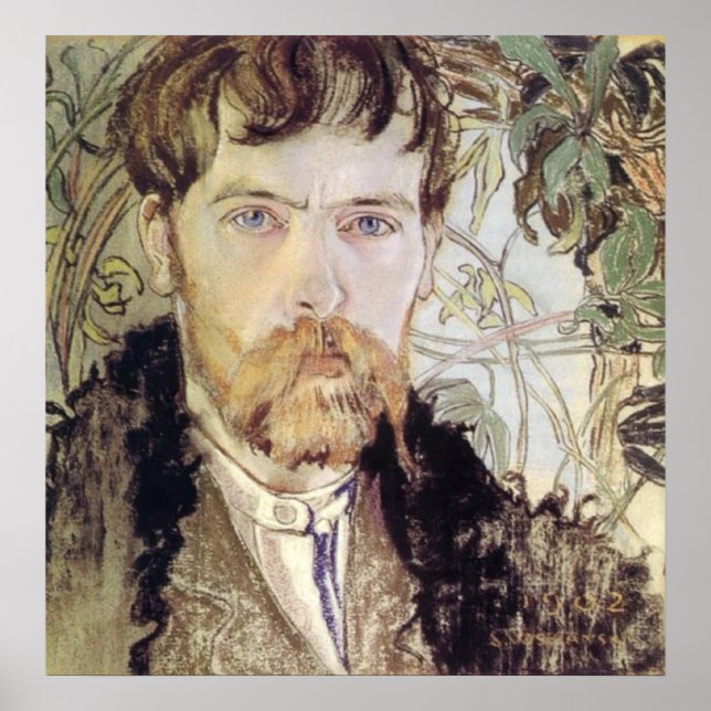 Póster autorretrato de Stanislaw Wyspianski, 1902 (Frente)