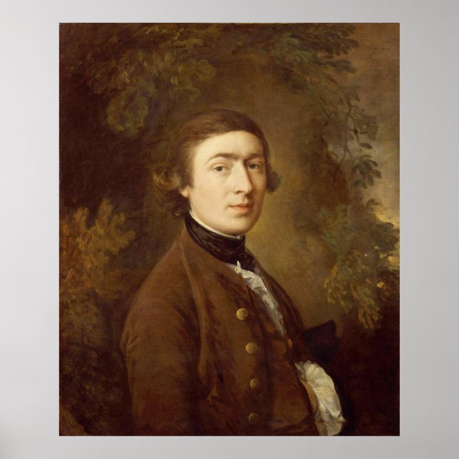Póster Autorretrato de Thomas Gainsborough 1759 (Frente)