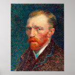 Póster Autorretrato de Vincent Van Gogh<br><div class="desc">Autorretrato de Vincent Van Gogh</div>