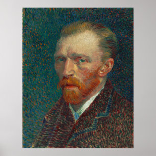 Póster Autorretrato de Vincent Van Gogh 1889