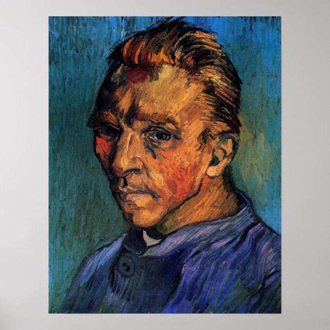 Póster Autorretrato de Vincent van Gogh sin barba (Frente)