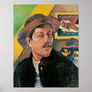 Póster Autorretrato en un gorra, 1893-94