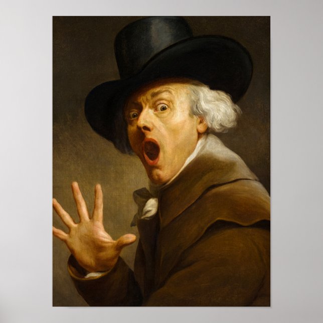Póster autorretrato, la sorpresa de Joseph Ducreux (Frente)