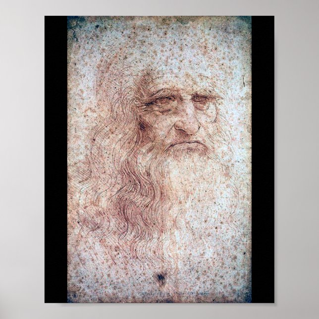 Póster Autorretrato, Leonardo da Vinci (Frente)