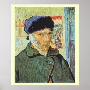 Póster Autorretrato, Oreja Vendada por Vincent van Gogh