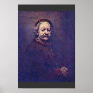Póster Autorretrato. Por Rembrandt Van Rijn