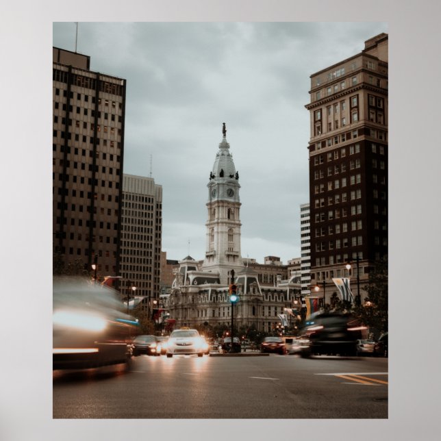 PÓSTER AUTOS EN CARRETERA CERCA DE EDIFICIOS DE ALTO AUME (Frente)