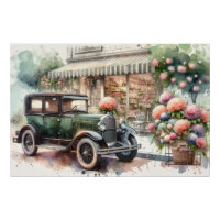 Autos Retro y Escenario Boutique Blooming