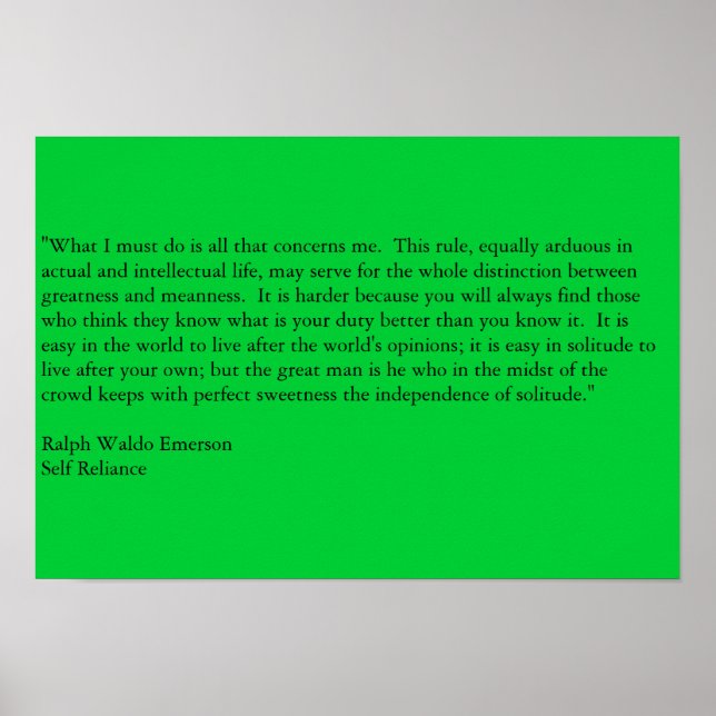 Póster Autosuficiencia (Frente)