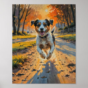 Póster Autumn Bliss Dog