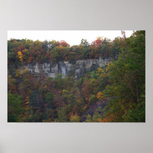 Póster Autumn Cliffside Photo Poster