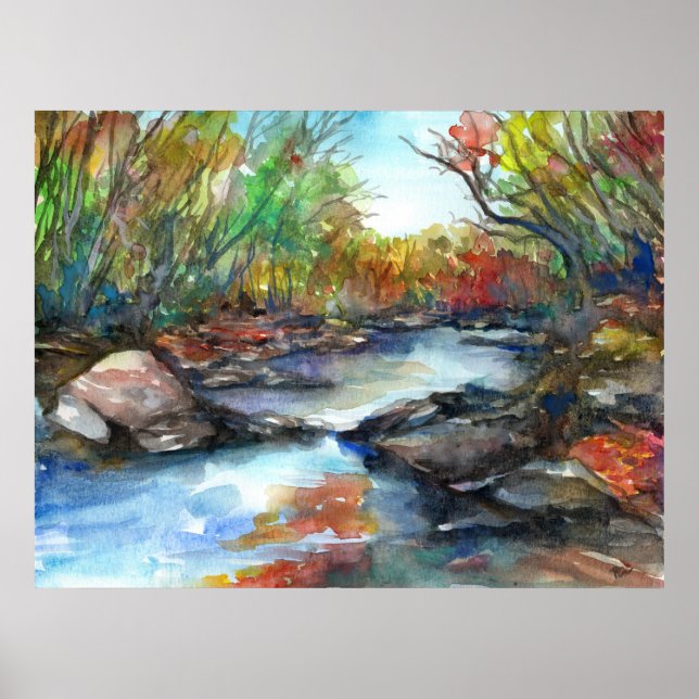 Póster Autumn Creek (Frente)
