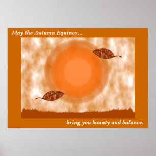 Póster Autumn Equinox Blessing Poster