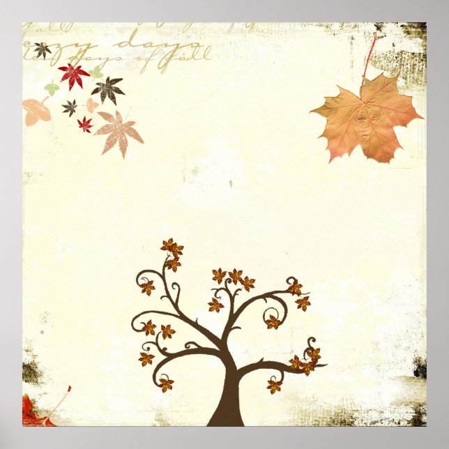 Póster autumn feel poster (Frente)
