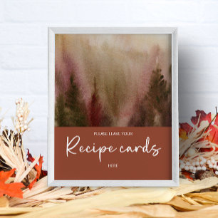 Póster Autumn Forest Terracota deje su receta