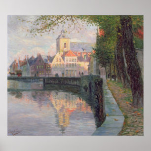 Póster Autumn in Bruges