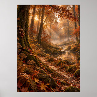 Póster Autumn in the Fourfold Forest