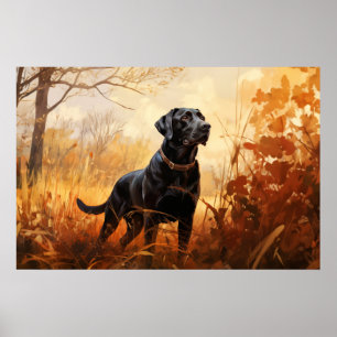 Póster Autumn Labrador