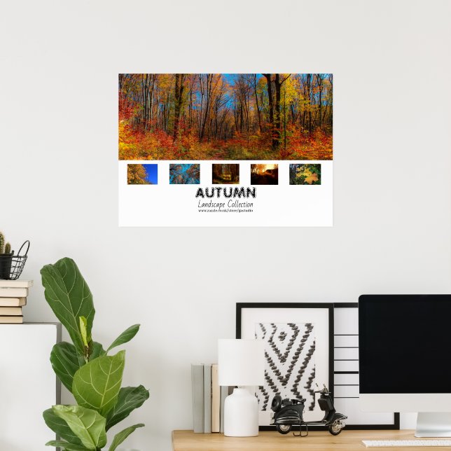 Póster Autumn Landscape Collection  (Oficina en casa)