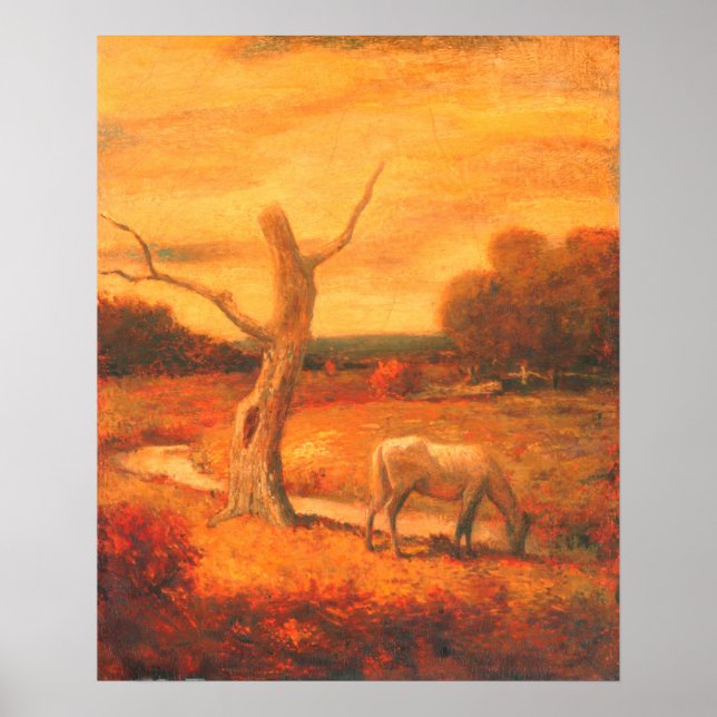 Póster Autumn Meadows - Albert Pinkham Ryder Poster (Frente)