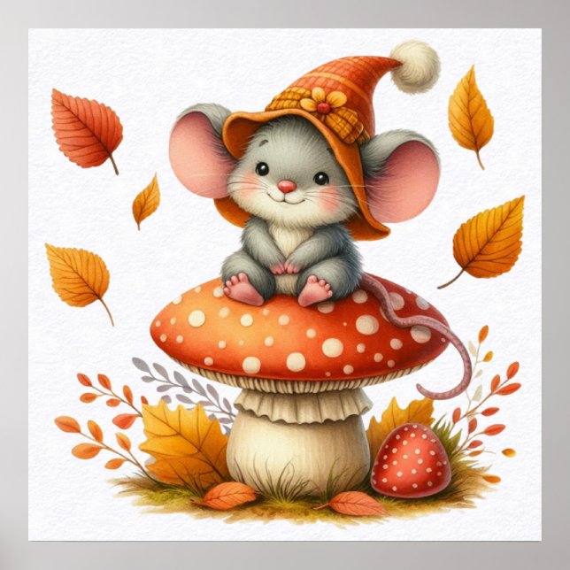 Póster Autumn Mouse Poster (Frente)