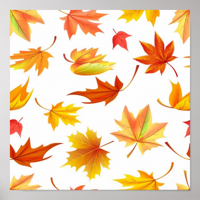Póster Autumn pattern (Frente)