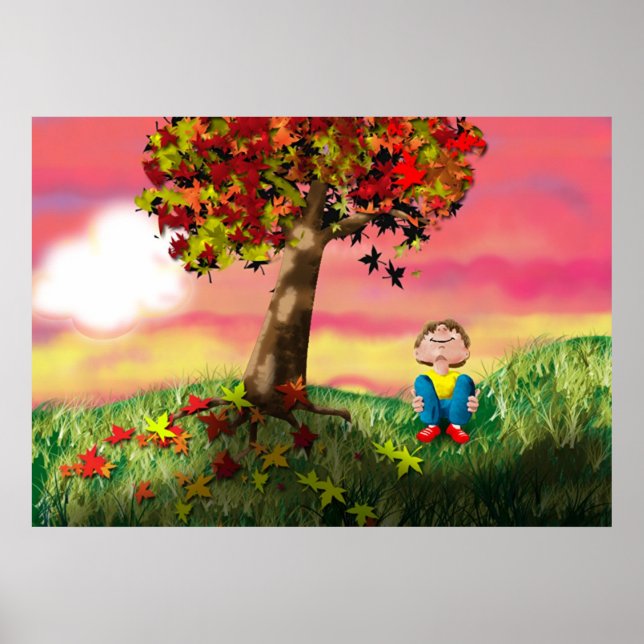 Póster Autumn Sunset (Frente)