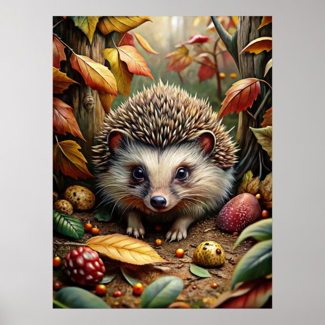 Póster Autunm Forest Animal Poster (Frente)