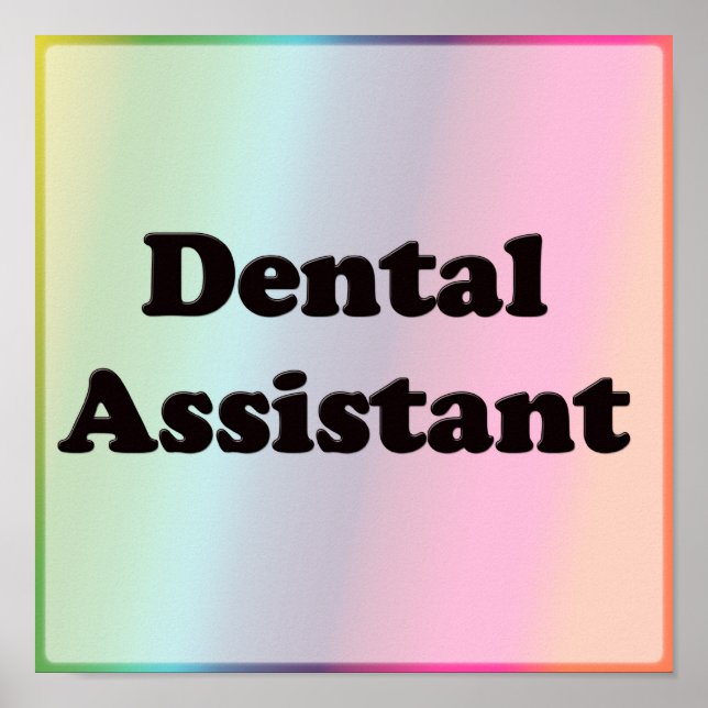 Póster Auxiliar dental (Frente)