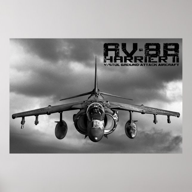 Póster AV-8B Harrier II (Frente)