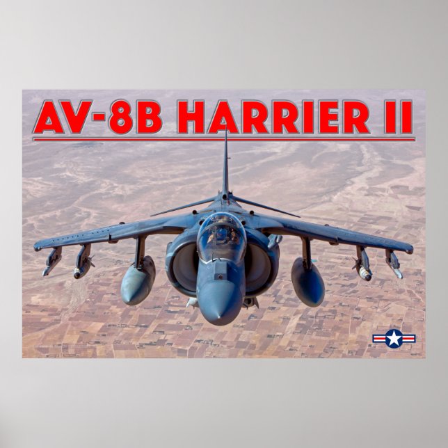 PÓSTER AV-8B HARRIER II (Frente)